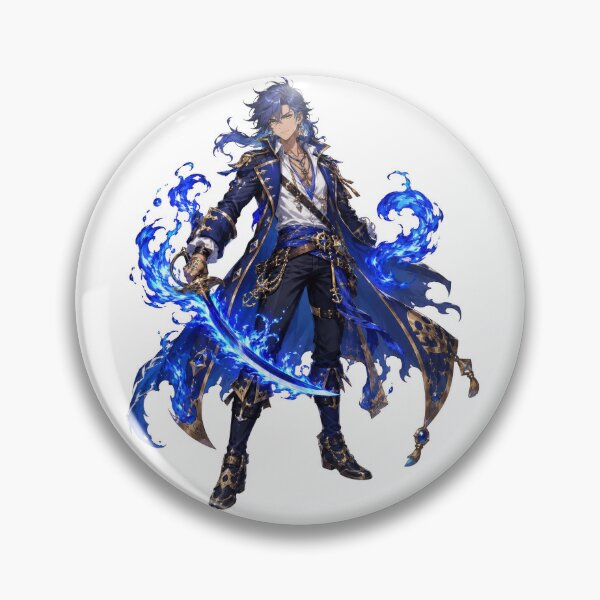 Item preview, Cobalt Flame Pirate designed and sold by jgvisualarts.