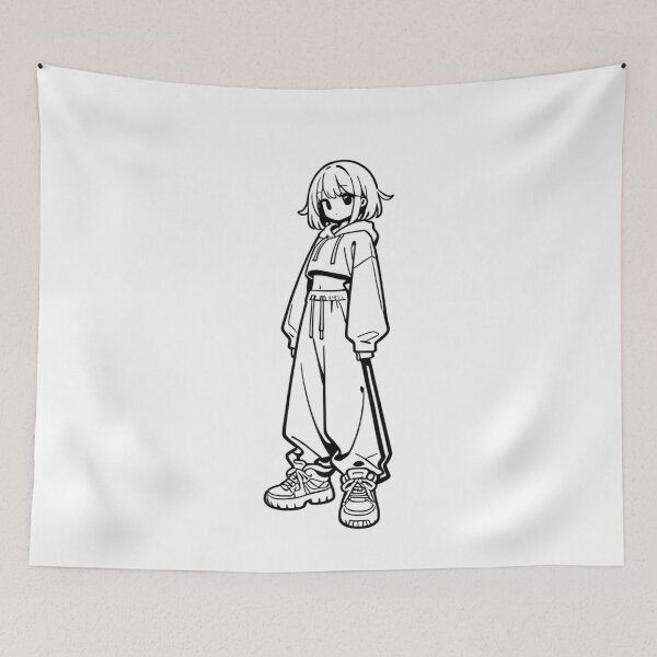Item preview, Fashion - silhouet woman crop hoodie designed and sold by AnimeShin.