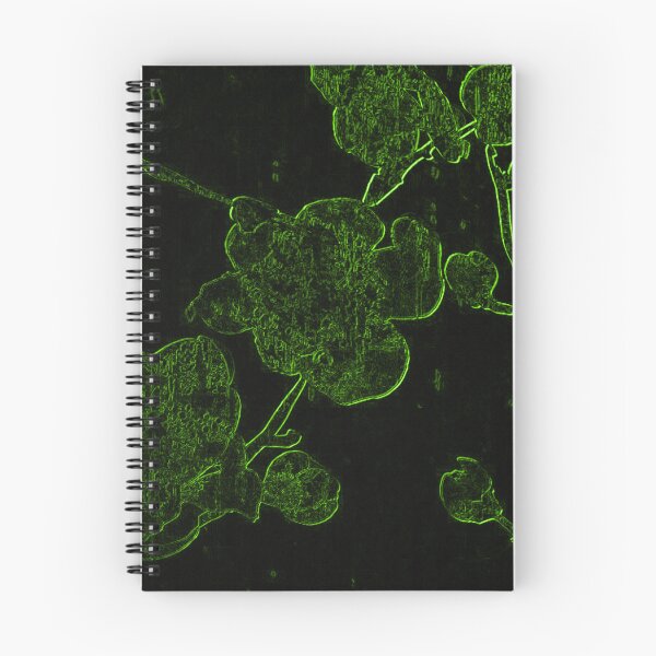 Item preview, Neon Green Cherry Blossom – Dark Botanical Art | Chromatic Collection designed and sold by BatNature.