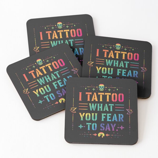 Item preview, I Tattoo What You Fear To Say Quote Art designed and sold by EchoPrint Co..