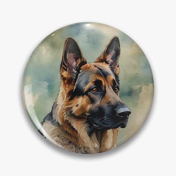 Item preview, German Shepherd Watercolor Dog Art designed and sold by MaverlyShop.