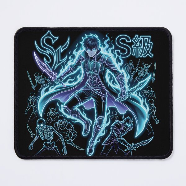 Item preview, Shadow Monarch Neon Glow - S-Rank Anime Hunter Graphic Art designed and sold by GomuStyles.