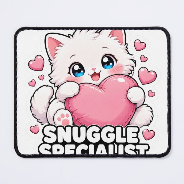 Item preview, Snuggle Specialist Cute Kawaii Cat Meme Stickers designed and sold by MoodyMeows.