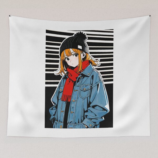 Item preview, Fashion - silhouet woman denim jacket designed and sold by AnimeShin.