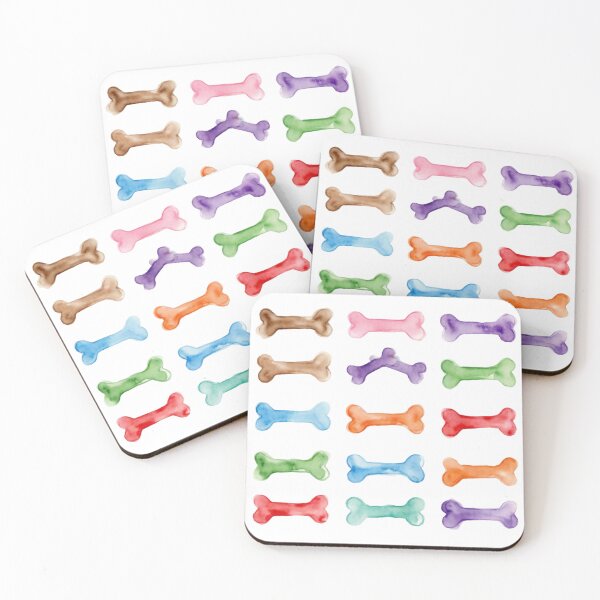 Item preview, Dog Bones Colorful Rainbow Pattern Vibrant designed and sold by Prints by Mat.