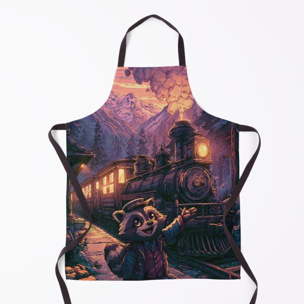 Item preview, Little Raccoon Train Traveler designed and sold by Turocks.