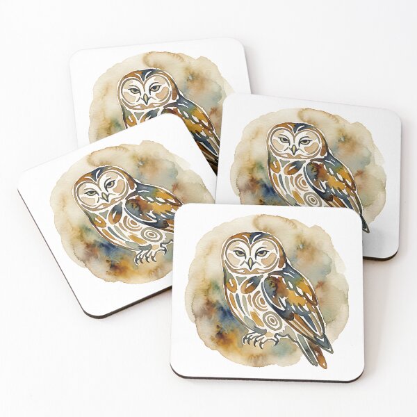 Item preview, Watercolour Barred Owl Design designed and sold by Wild Creative Art.