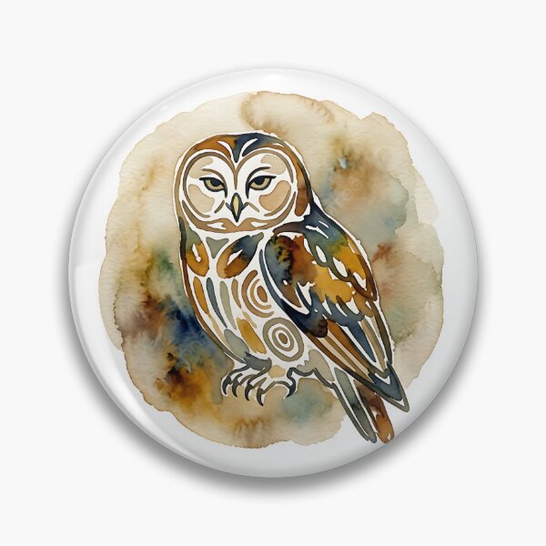 Item preview, Watercolour Barred Owl Design designed and sold by Wild Creative Art.