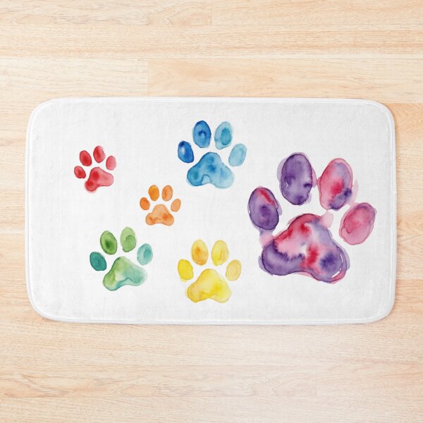 Item preview, Dog Paws Rainbow Colorful Pride Radiant designed and sold by Prints by Mat.