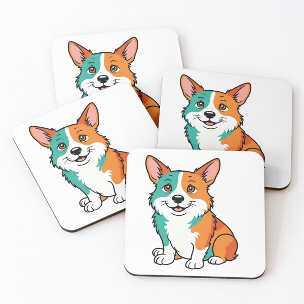 Item preview, Welsh Corgi Pembroke Puppy Dog Bright Colors Radiant designed and sold by Prints by Mat.
