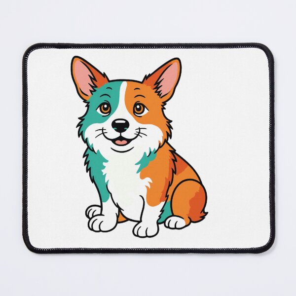 Item preview, Welsh Corgi Pembroke Puppy Dog Bright Colors Radiant designed and sold by Prints by Mat.