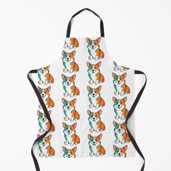 Artikelvorschau, Welsh Corgi Pembroke Welpe Hund Helle Farben Lebhaft entworfen und verkauft von Prints by Mat.