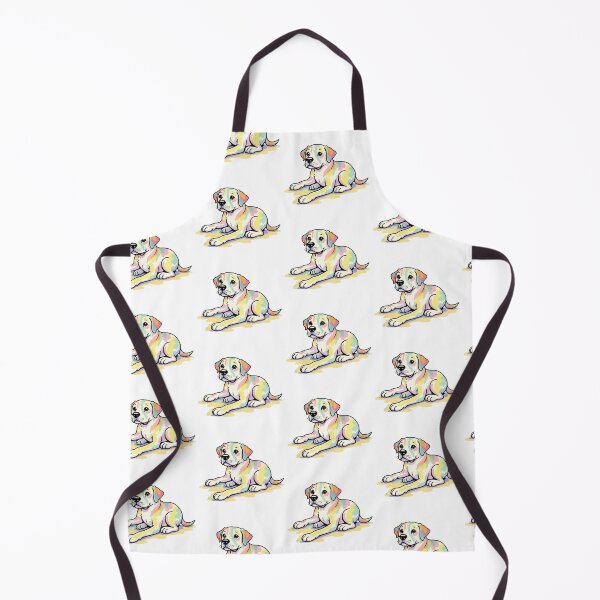 Artikelvorschau, Regenbogen golden retriever welpe hund lebhaft entworfen und verkauft von Prints by Mat.