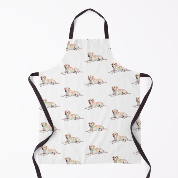Item preview, labrador retriever rainbow colorful lying down vibrant designed and sold by Prints by Mat.