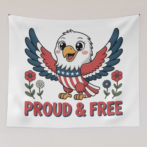 Item preview, Proud & Free Patriotic Eagle designed and sold by J-CCreations.