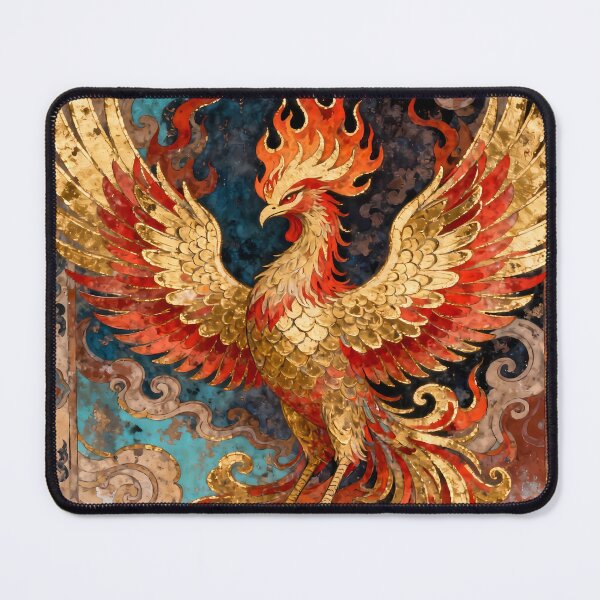 Item preview, Phoenix Reborn — The Golden Lotus from Black Ashes designed and sold by Studio Lumière Zeit.