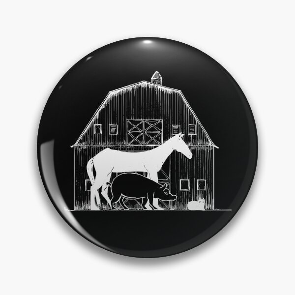 Item preview, Animal Farm: Minimalist Book Cover Tribute - Dark Version designed and sold by BarnBurns.