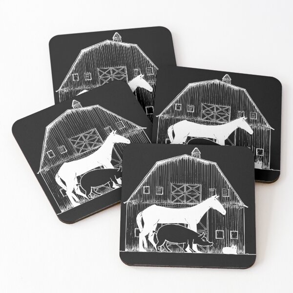 Item preview, Animal Farm: Minimalist Book Cover Tribute - Dark Version designed and sold by BarnBurns.