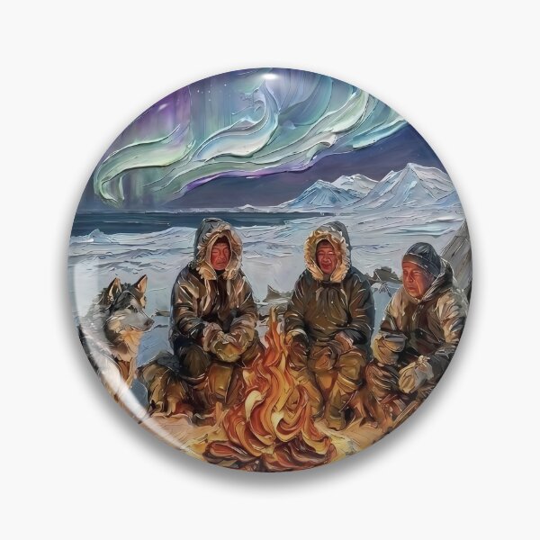 Item preview, Northern Lights Campfire Night designed and sold by MByunArt.