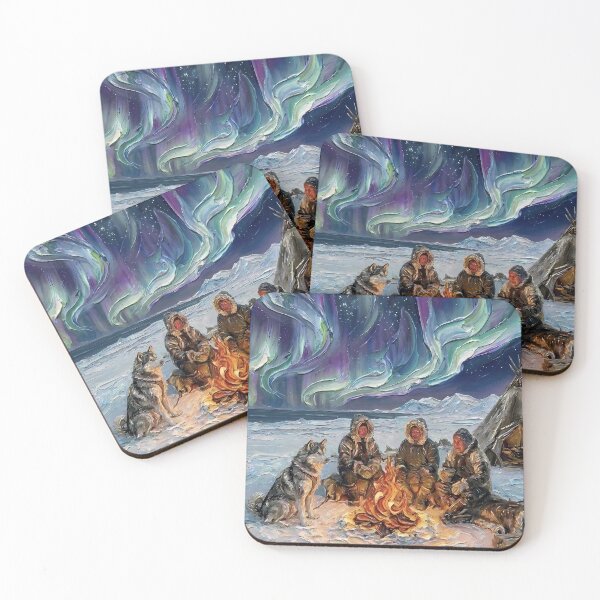 Item preview, Northern Lights Campfire Night designed and sold by MByunArt.