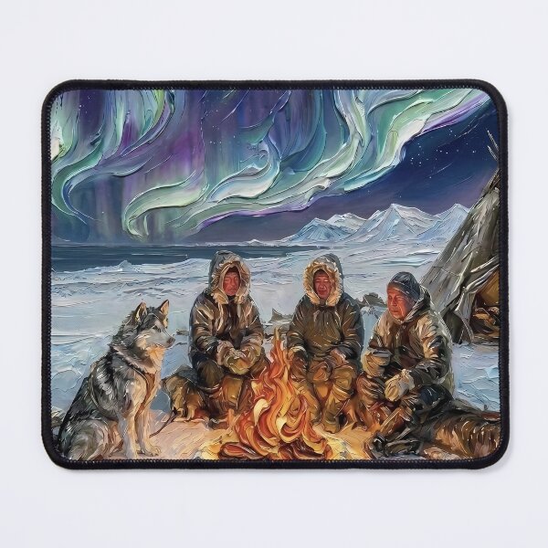 Item preview, Northern Lights Campfire Night designed and sold by MByunArt.