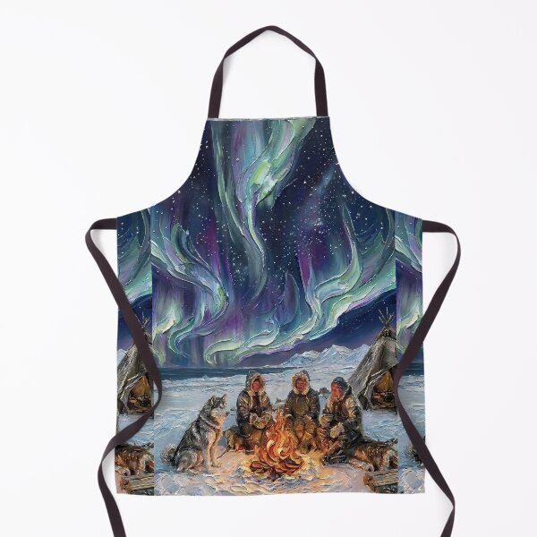 Item preview, Northern Lights Campfire Night designed and sold by MByunArt.
