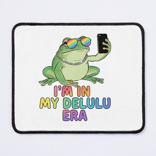 Item preview, Delulu Era Frog Taking Selfie Rainbow Sunglasses designed and sold by Prints by Mat.