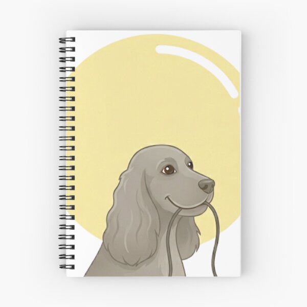 Item preview, Spaniel con Gran Globo Amarillo Único designed and sold by Prints by Mat.