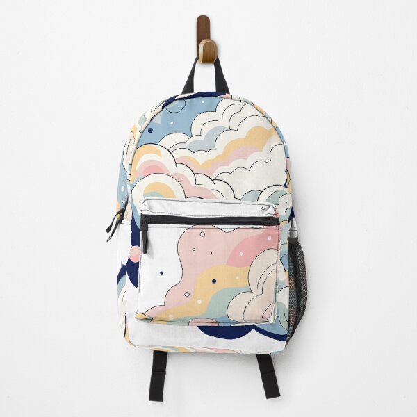 Item preview, Dreamy Cloud Human Sticker | Surreal Aesthetic Sky Illustration designed and sold by inkfusionhub99.