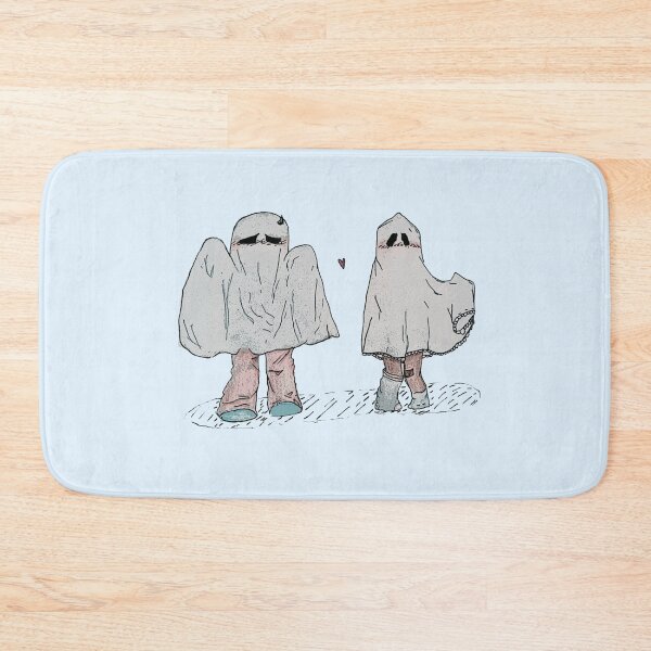 Item preview, Cute Romantic Sheet Ghost Couple Ghostcore Illustration designed and sold by NerdiPop.