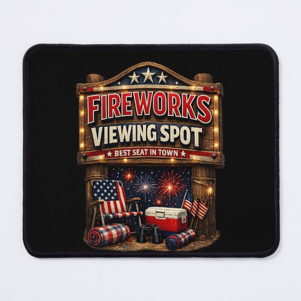Item preview, Fireworks Viewing Spot 4th of July Gift designed and sold by XYZ Studio.