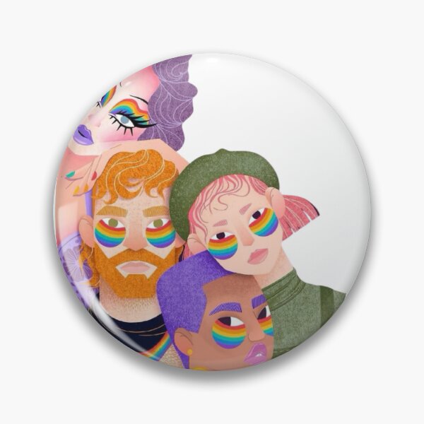Item preview, LGBTQ Gay Pride LGBT Pin designed and sold by Stickastic.