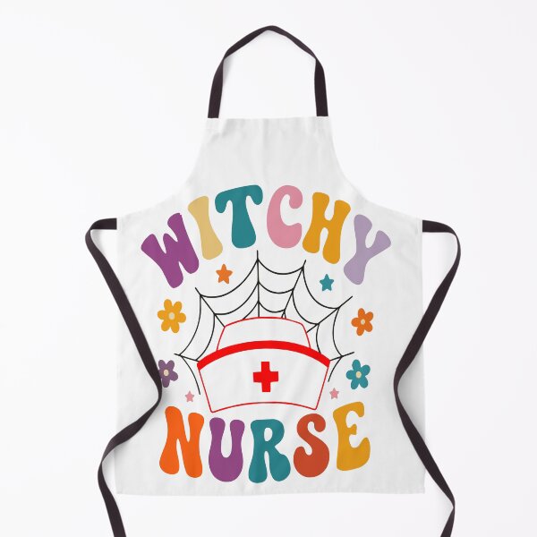 Item preview, Witchy Nurse Retro Halloween Groovy Nursing Professional Gift designed and sold by Glotify.