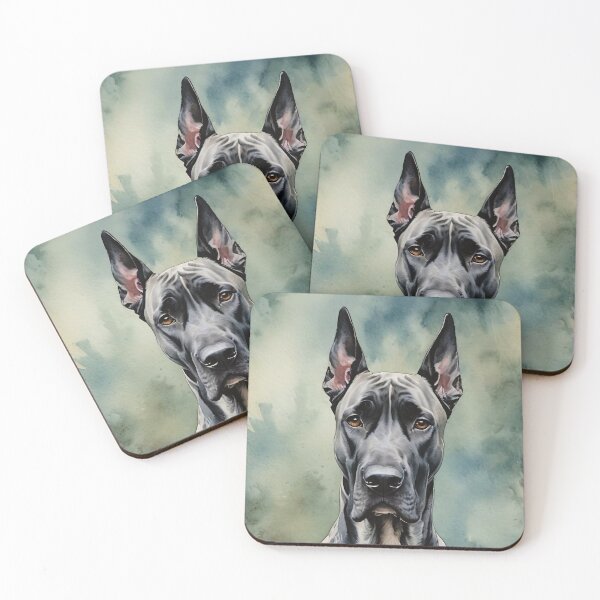 Item preview, Great Dane Watercolor Dog Art designed and sold by MaverlyShop.