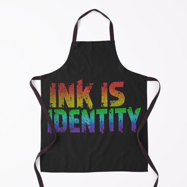 Item preview, Ink Is Identity LGBTQ Pride Tattoo Artist Quote designed and sold by EchoPrint Co..