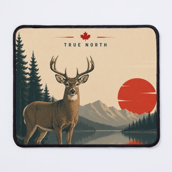 Item preview, Canada Wildlife Poster Series WHitetail Deer designed and sold by greatlakesimage.