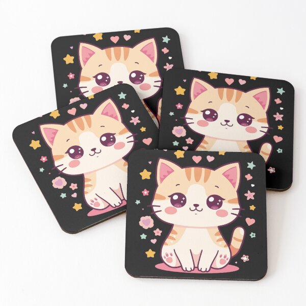 Item preview, Starry Kawaii Kitty designed and sold by funny things random.
