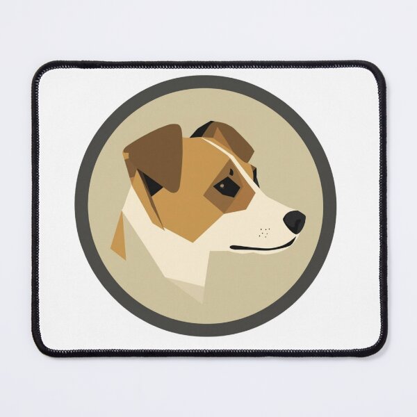 Item preview, Elegant Jack Russell Terrier Dog Profile in Muted Circle designed and sold by Prints by Mat.