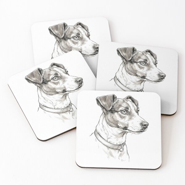 Item preview, Jack Russell Terrier Dog Continuous Line Profile designed and sold by Prints by Mat.