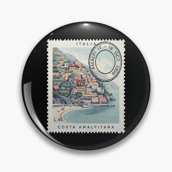 Item preview, Amalfi Coast Italy Coastal Postage Stamp Travel Sticker designed and sold by stickercuffs.