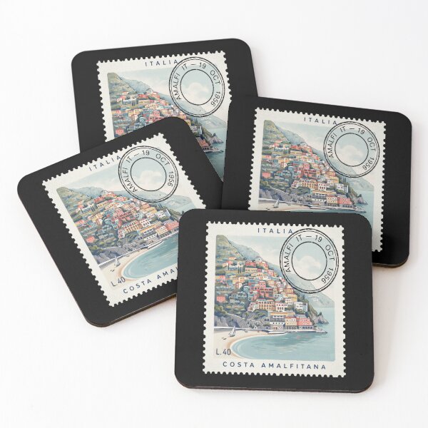 Item preview, Amalfi Coast Italy Coastal Postage Stamp Travel Sticker designed and sold by stickercuffs.