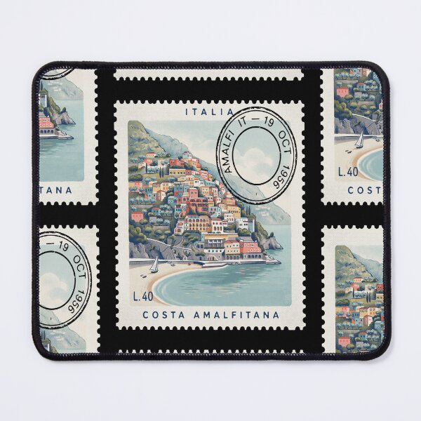 Item preview, Amalfi Coast Italy Coastal Postage Stamp Travel Sticker designed and sold by stickercuffs.