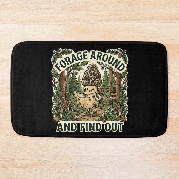 Item preview, Cute Morel Mushroom Foraging Vintage Adventure Graphic . designed and sold by AGawas.