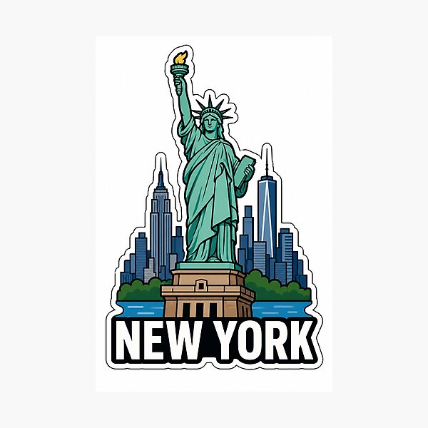 Item preview, New York Travel Sticker - New York USA Souvenir Gift designed and sold by VisualArtsOasis.