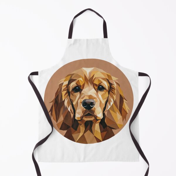 Item preview, Cocker Spaniel Dog Low Poly Geometric Amber Golden designed and sold by Prints by Mat.