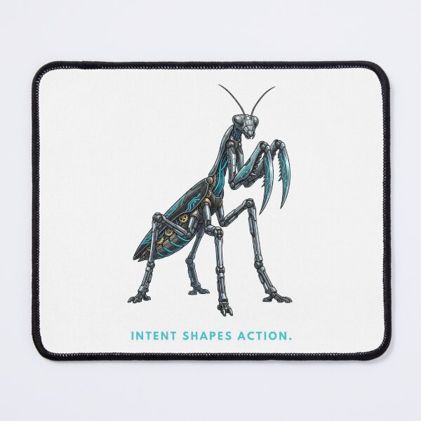Item preview, Intent Shapes Action: Cyber Mantis Biomechanical Art designed and sold by CalmFrameArt.