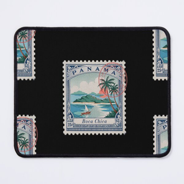 Item preview, Boca Chica Panama Coastal Postage Stamp Travel Sticker designed and sold by stickercuffs.