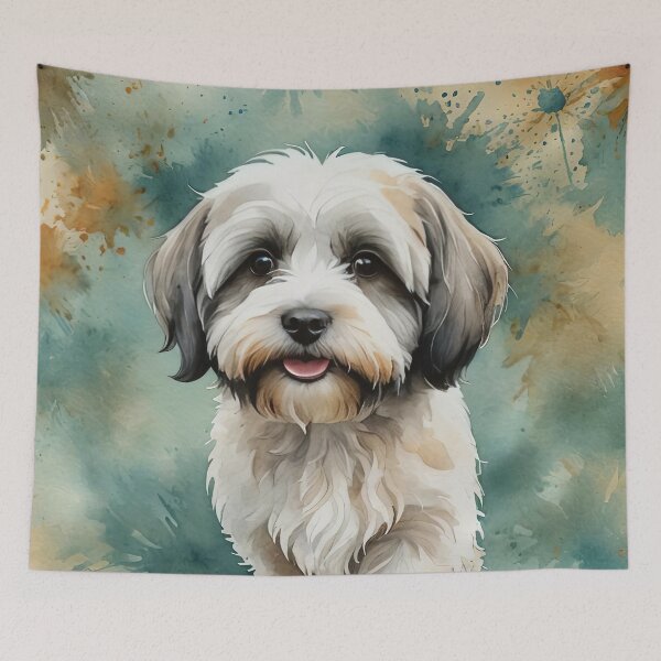 Item preview, Havanese Watercolor Dog Art designed and sold by MaverlyShop.