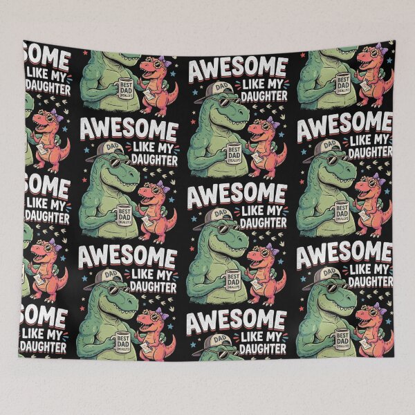 Item preview, Awesome Like My Daughter Dinosaur Family Matching Fathers Day designed and sold by 519xdesign.