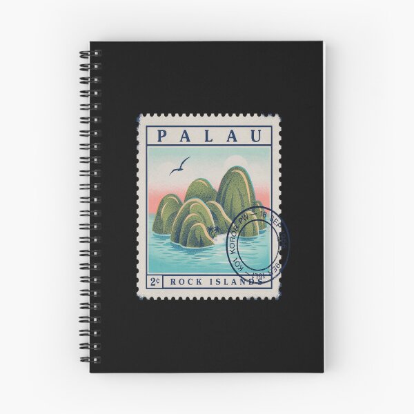 Item preview, Koror Palau Coastal Postage Stamp Retro Travel Sticker designed and sold by stickercuffs.
